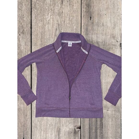 Victoria's Secret PINK Basic Jacket Women's Size Medium Purple Full Zip - Picture 3 of 6